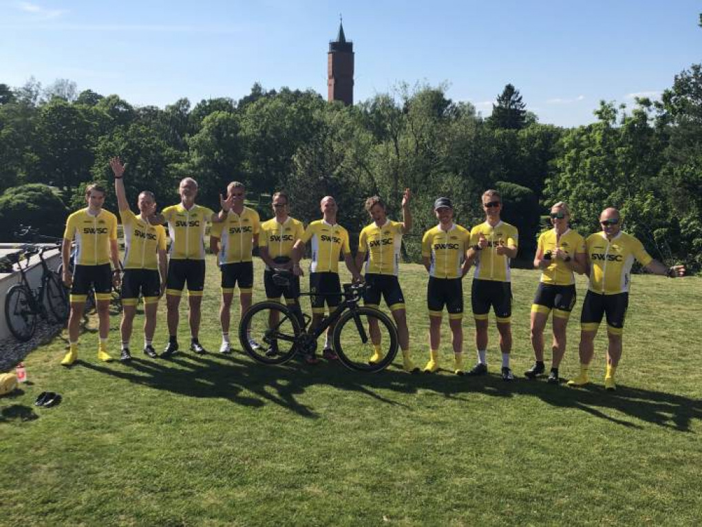 SWSC körde 24 timmar på cykel den 12-13 juni